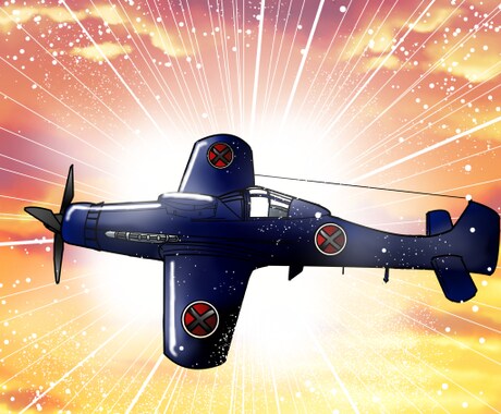 戦闘機、戦艦、空母、ミリタリーイラスト作成します 戦闘機、戦艦、空母、兵器、機銃、武器、メカニックイラスト作成 イメージ1