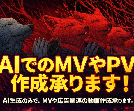 AIで今流行りのMVやPV作成承ります 登録者2800人、最新のAI映像で2026年4月沿ったものを イメージ1