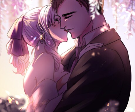 あなただけのイラスト描きます SNSアイコンからペア一枚絵までカラー・モノクロ対応します イメージ2