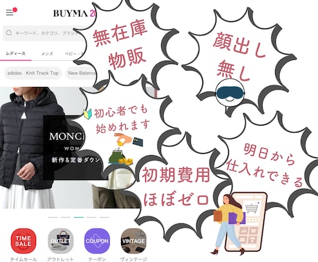 在宅ワーク【物販】顔出し無し・SNSなしで出来ます 分かりやすい動画講義/78頁PDF＋33分の動画解説つき） イメージ2