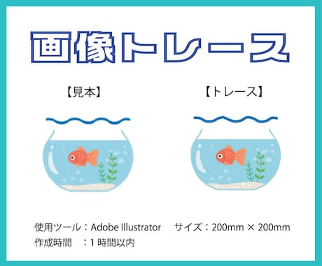 プロ仕様の画像トレースで画像を高品質化ます 丁寧なヒアリングと提案力。ただなぞるだけじゃないトレース。 イメージ1