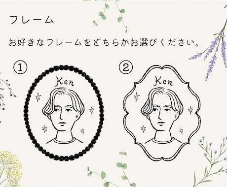 ぱっと目を引くおしゃれな似顔絵席札をお作りします 〜ゲストが喜ぶ、記憶に残る結婚式に〜 イメージ2