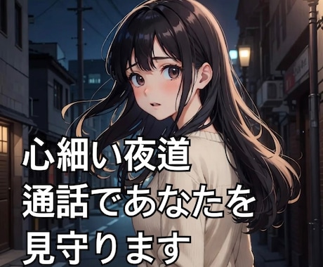 夜の帰り道に「安心見守り通話」します 「1人の帰り道、不安じゃないですか?」 イメージ1