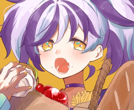 TwitterなどのSNSアイコンを描きます アイコンを華やかに、かわいらしく、かっこよくしませんか？ イメージ1