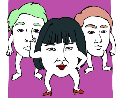 顔から手足が生えた似顔絵などを描きます ちょっとしたユーモアを求める方 イメージ2