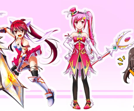 キャラクターデザイン、立ち絵を制作致します ご要望を基により良いデザイン制作をさせて頂きます。 イメージ2