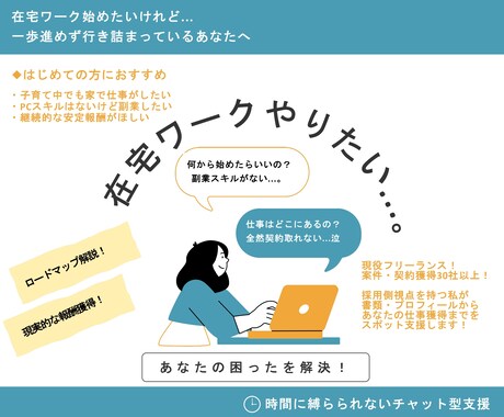 副業初心者｜在宅ワークへのチャレンジを支援します ワーカー採用側の視点から、超現実的なロードマップを提供！ イメージ1