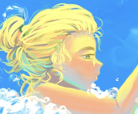 SNSのアイコンを描きます 女の子と暖色、光が得意です！絵柄の方向性も相談可 イメージ2
