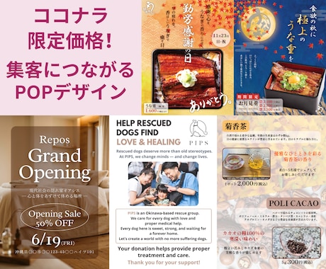 思わず目を惹く！集客・売上UPのPOP制作します イメージ1