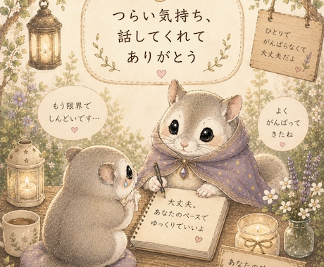 森のももんがのお休み処　3日間お話聞きます 不安な心に、森の小さな案内人が寄り添います イメージ1