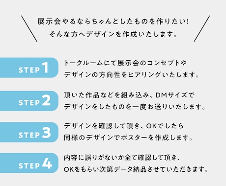 ポスター・DMセットで作成します 広告代理店デザイナー&展示経験者がセット価格でお作り致します イメージ2