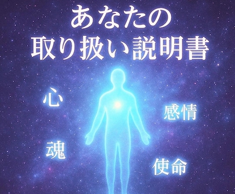 あなたの取り扱い説明書をお届けします 魂のクセ・性質・注意点・ON/OFFのスイッチは？ イメージ1