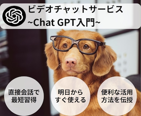 Chat GPTの基本的な使い方を説明します 「基本的なことから実践的なことまで直接相談可能です！」 イメージ1