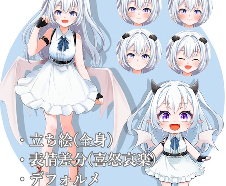 立ち絵＆SDフルセット承ります 実績作りの為、数量限定の大特価！これさえあれば何でもできる！ イメージ1