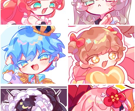 SNSアイコンをお描きします ポップなイラストをお描きします。 イメージ2