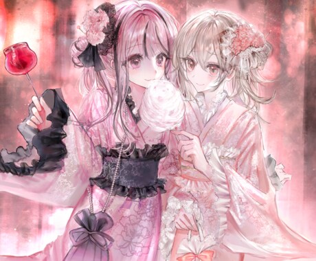 商用OK！目を引くキャラクターイラストお描きします 華やかさをお求めの方にオススメ！ イメージ2