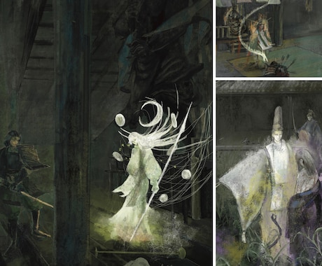 幻想✕古典美が織りなす風景世界をデジタルで描きます 神域・廃寺・夜の気配―静かな狂気と美を宿した背景世界 イメージ1