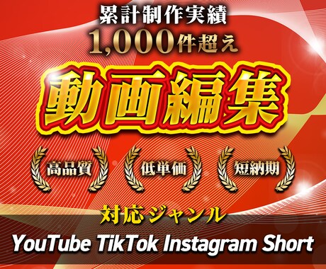 最短2日納品！SNS向けの動画編集お請けします ビジネス・エンタメ・ショートなどオールジャンル対応可！ イメージ1
