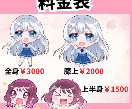 ポップでキュートなデフォルメイラスト描きます アイコンにもグッズにも◎可愛いデフォルメキャラお届けします！ イメージ2