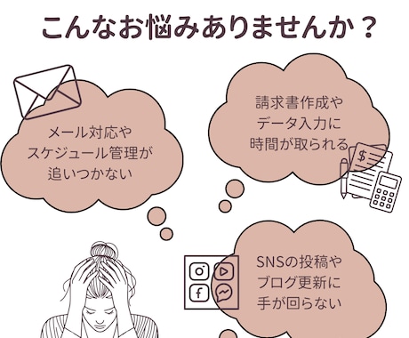 オンライン秘書・事務代行としてサポートいたします 業務に集中できる「時間」をお届けします。 イメージ2