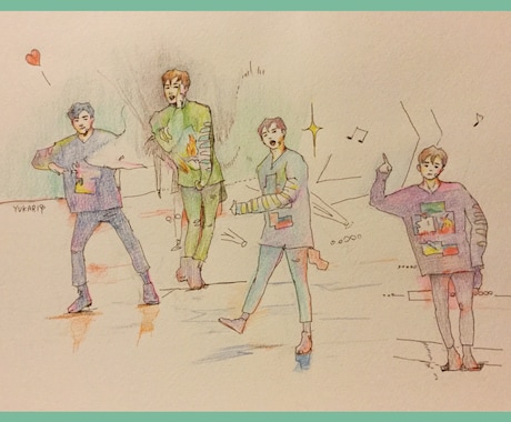 イラスト！似顔絵！描きます 大切なご家族や友人を、温かみのある絵にして欲しい方！ イメージ1