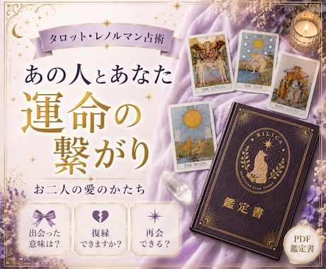 今、知りたい｜お二人が出会った意味をお届けします 【鑑定書付】お好きな質問を5つ！多彩なカードで読み解きます イメージ1