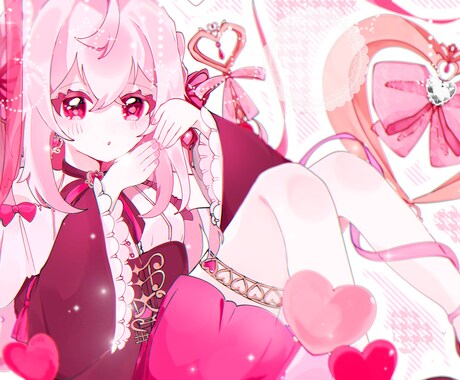 可愛くファンタジックな女の子のイラストを描きます イメージ1