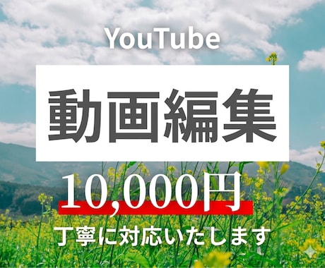 YouTube動画編集承ります カット・テロップ・BGMまで対応！ イメージ1