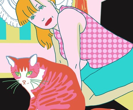 あなたの好きを凝縮したカラフルな絵を描きます 指定された写真(著作権フリー)を元にカラフルな絵を描きます イメージ1