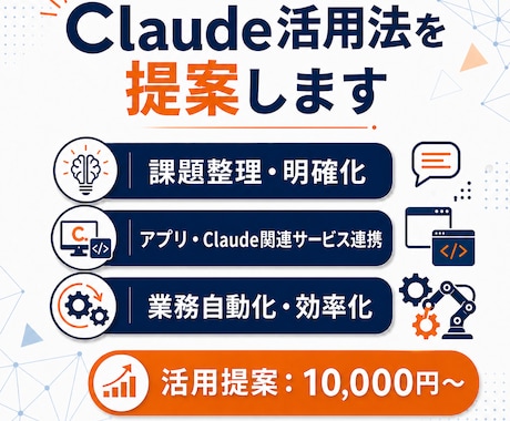 90分コース：Claude活用法を提案します 現場業務を棚卸しして最短で効くClaude施策を提案 イメージ1