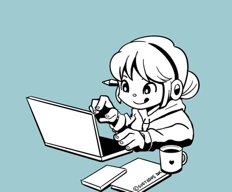 シンプルでやさしい似顔絵アイコン制作します SNSやWebサイトに使える、やわらかいタッチの似顔絵制作 イメージ2