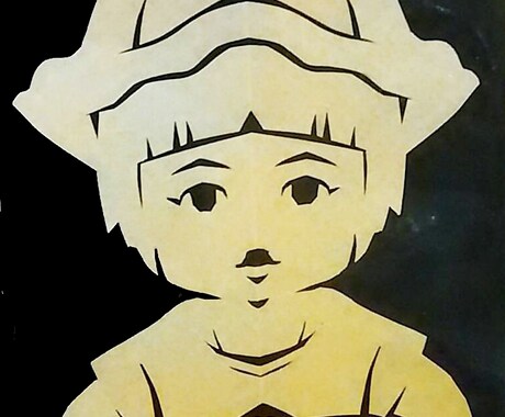 切り絵で似顔絵作成します 他にはない切り絵の似顔絵をぜひお手元に!SNSアイコンにも! イメージ1