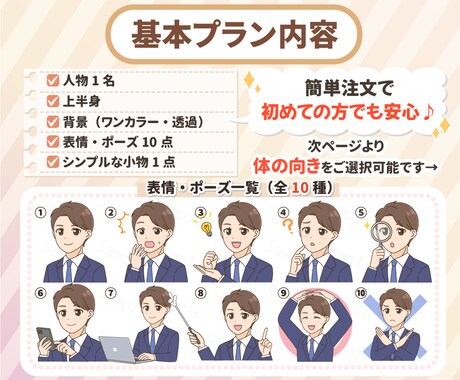 SNSで目を引く！好印象表情アイコン10点描きます 高画質納品◎商用無料◎SNSスターター様にも♪ イメージ2