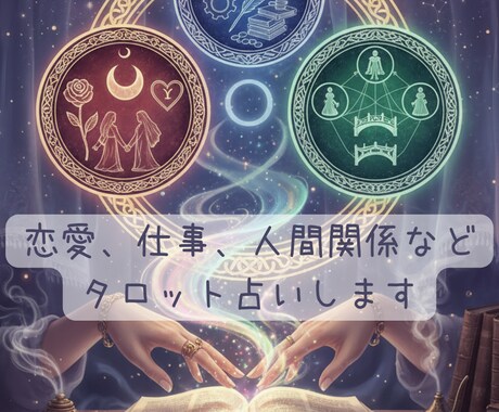 恋愛、仕事、人間関係などタロット占いします 静かに心の声をきかせてください。 イメージ1