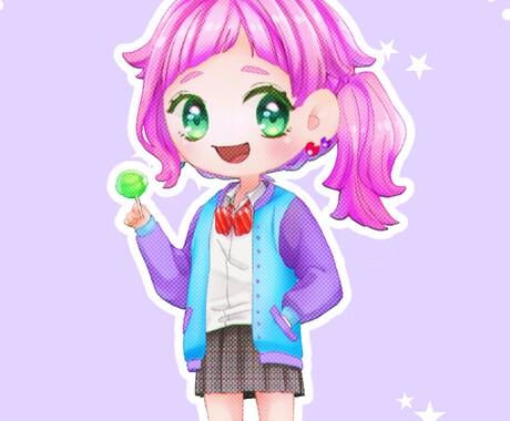 SNSで使えるかわいいアイコンのイラスト作成します イメージ1