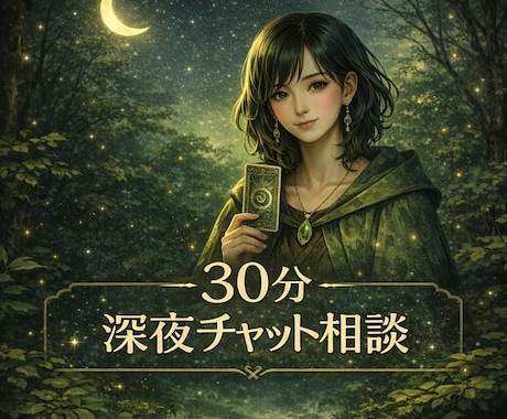 眠れない夜のお悩みを、30分チャットでお聴きします 深夜0〜1時｜今夜の予約可能です イメージ1