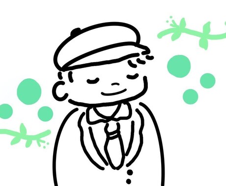 シンプルな絵をカラー違い5枚描きます 似顔絵、推し様、オリジナルイラスト描きます イメージ2