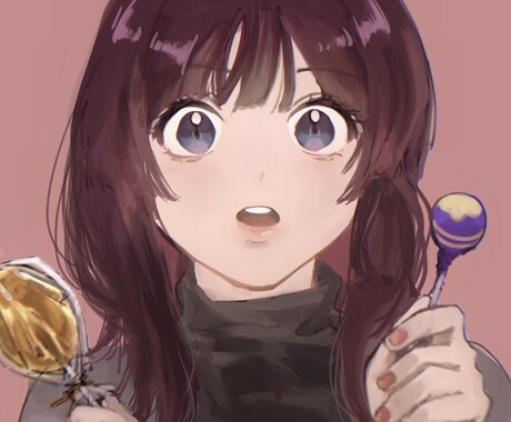 少女マンガ、アニメ風のアイコン描きます アイコンにピッタリの目を引くイラスト描きます! イメージ2