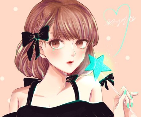 キュートな女の子のSNSアイコンヘッダー制作します イメージ1