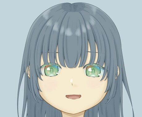 女の子の顔のアイコンイラストを制作します SNSなどのアイコンを描きます イメージ2