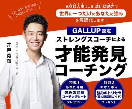 ストレングスファインダーで思考を構造化し整理します Gallup認定コーチによる思考・感情の言語化傾聴＋特典付き イメージ1