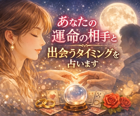 あなたの運命の相手と出会うタイミングを占います 素敵な恋ができるか不安…そんなあなたにカードからメッセージ イメージ1