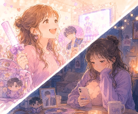 サンプルボイスあり☀️推し活のお悩みをお聴きします ⭕️恋愛感情⭕️依存・執着⭕️出費⭕️孤独⭕️光と闇⭕️詐欺 イメージ1