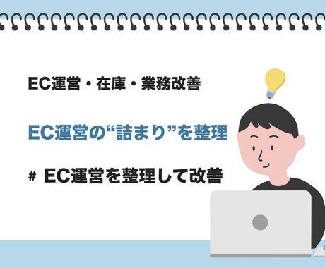 EC運営・物流・在庫オペレーションを整理します EC運営の課題を整理し、改善優先順位を明確にします イメージ1