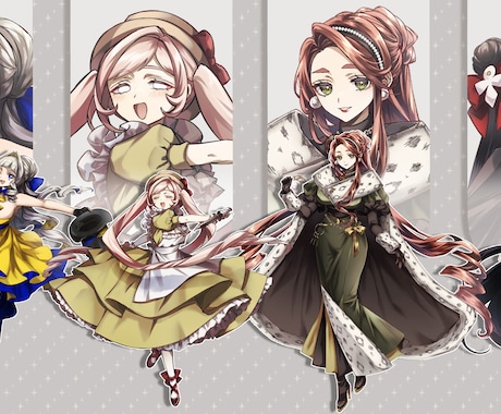 立ち絵制作します TRPGなどにご使用いただける全身の立ち絵を製作いたします イメージ1