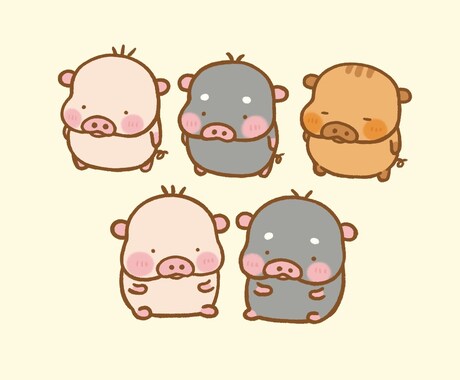 ゆる〜いキャラクター描きます ほんわか・脱力・かわいい・癒される〜 イメージ2