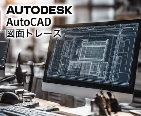 Autocadを用いて図面のトレースをします 10年以上の建築設計経験を活かし、図面を正確かつ素早く把握 イメージ1