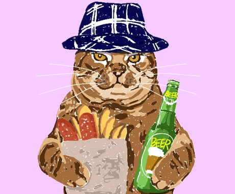 写真からペットの似顔絵かきます 心を込めて描きます！1時間〜２時間くらいで仕上がります。 イメージ2