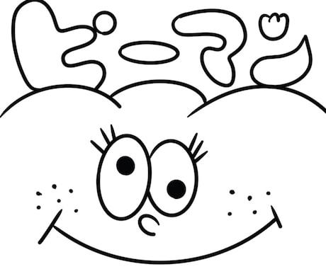 手書きタッチの個性的太線×モノクロキャラ作成します 太線×シンプル線画で、世界に一つのキャラをお届けします!! イメージ1