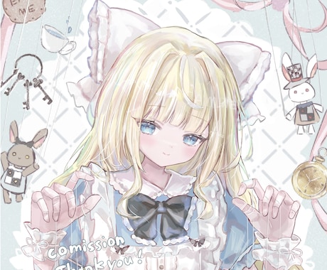 商用利用無料、修正何度でも◯可愛く綺麗に描きます アイコン、立ち絵、一枚絵、ミニキャラを可愛くお描きします イメージ1